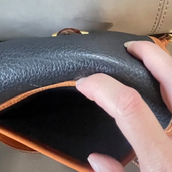 Dooney & Bourke Blue Frontier Outback Handbag # DBR496 - Picture 5 of 15